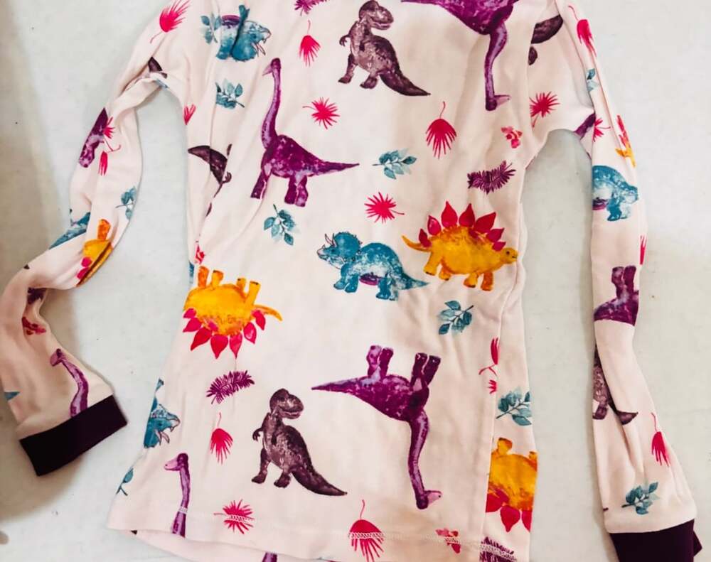Burt's Bees Baby Girls Darling Dinos Organic Cotton Pajama Set